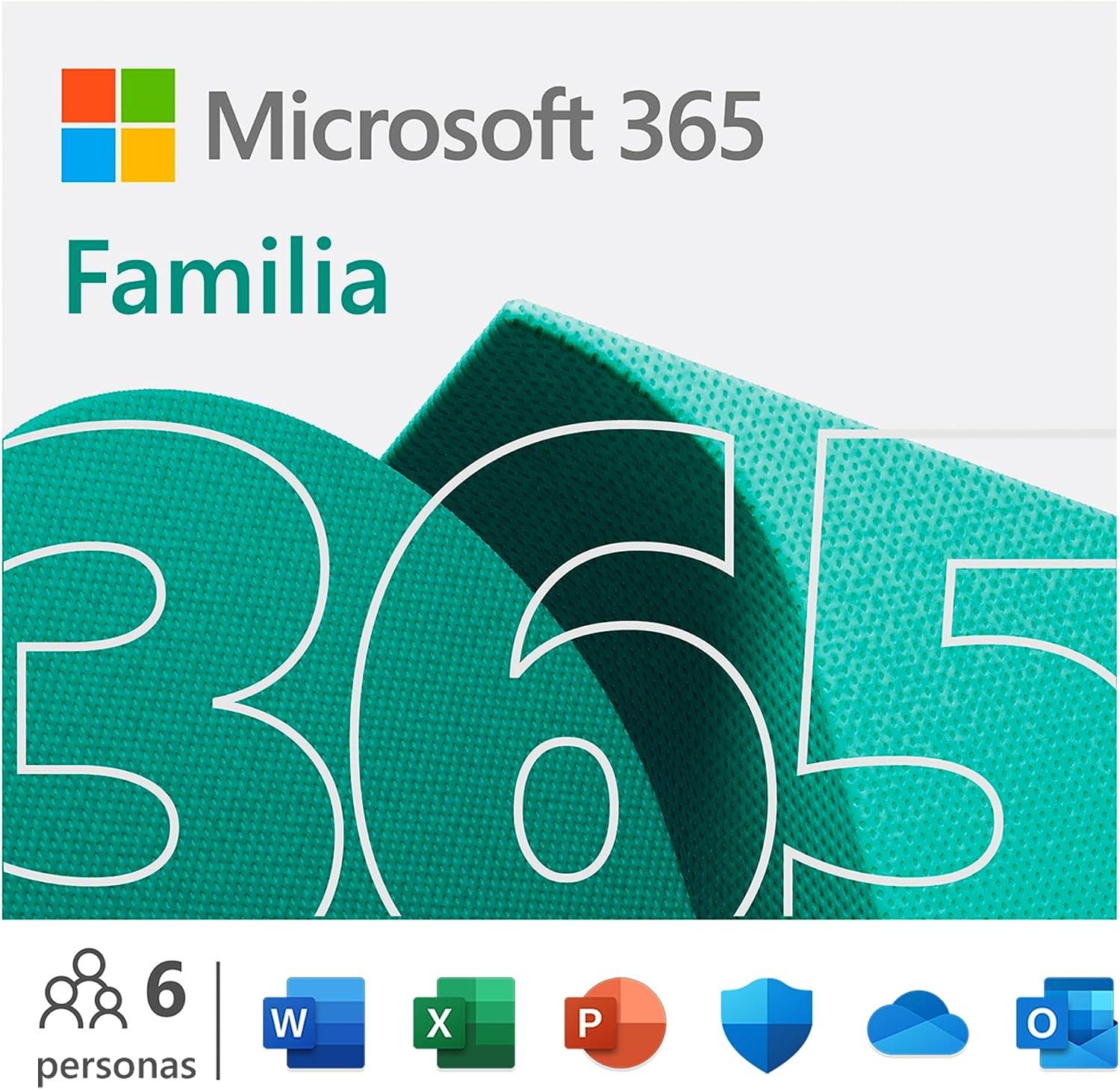 Microsoft 365 Familia - 6 personas - Para PC/Mac/tabletas/teléfonos móviles - Suscripción de 12 meses