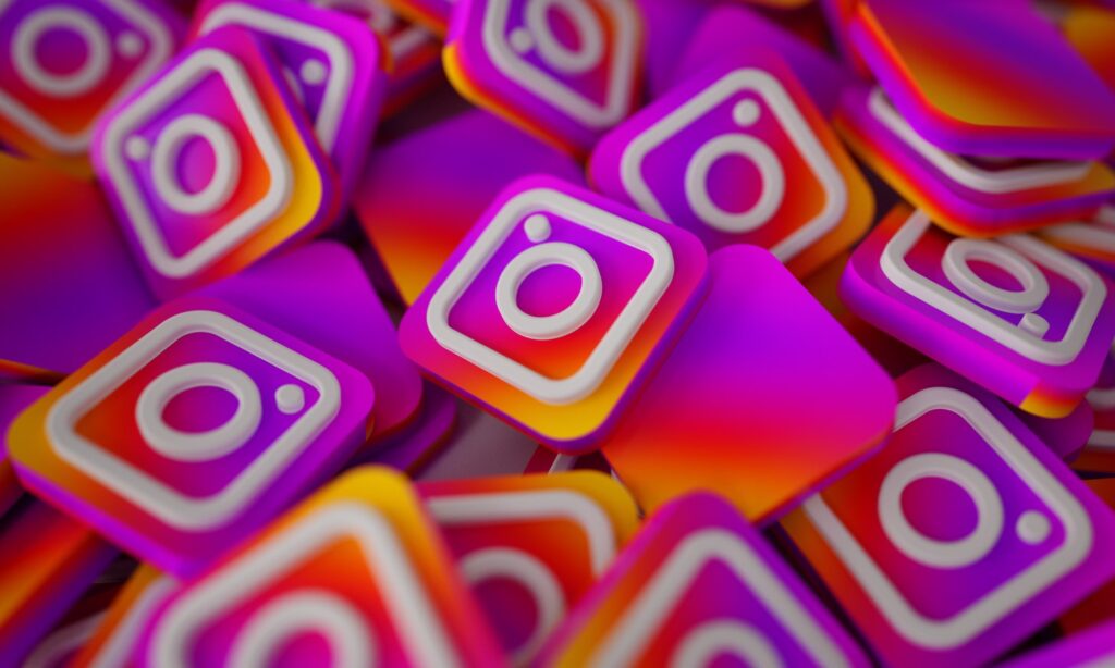 pila instagram 3d logos marketing en redes sociales